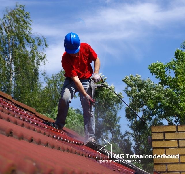Dak onderhoud reiniging